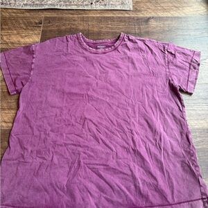 Women’s Wine Colored Oversized Tee
